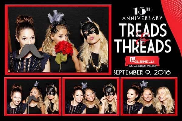Art Deco photo booth strip from the Treads and Threads gala